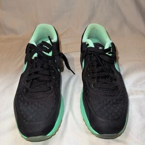 Nike Black and Mint Sneakers
